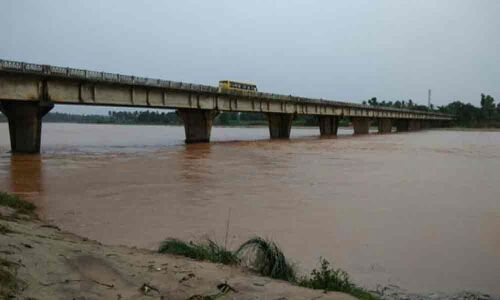 Flood water recedes in Vamsadhara, Nagavali
