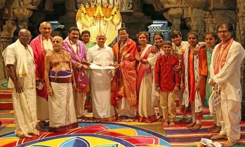 NRIs donate 14 crore to TTD Trusts in Tirumala