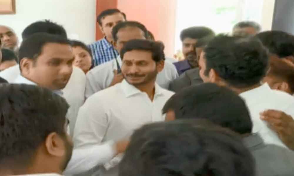 CM YS Jagan inaugurates YCPs new central office in Tadepalli