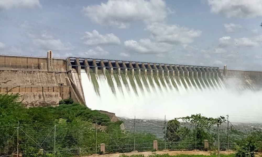 26 gates of Nagarjuna Sagar lifted due to heavy inflow