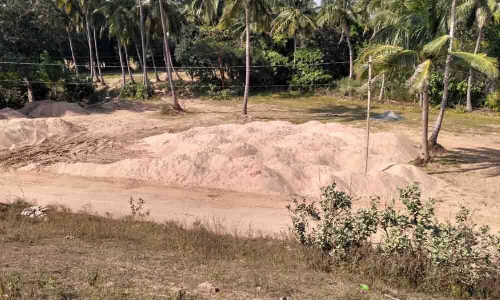 Srikakulam: Soaring sand prices hit construction activities