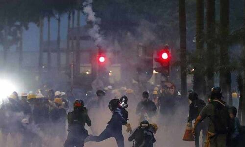 Hong Kong airport says flights cancelled due to protests