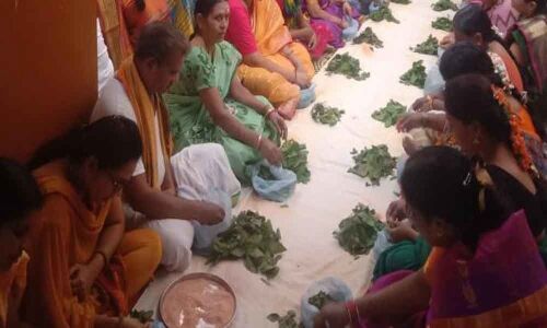 Laksha Bilvarchana performed to Shiva