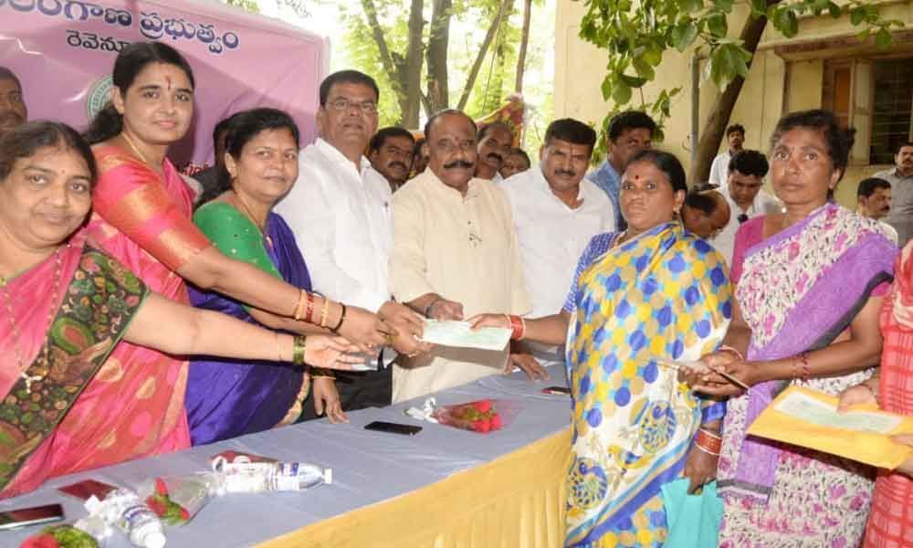 Kalyana-Shaadi cheques distributed to beneficiaries