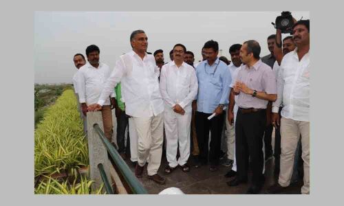 Harish Rao all praise for Bhadrakali bund in Warangal