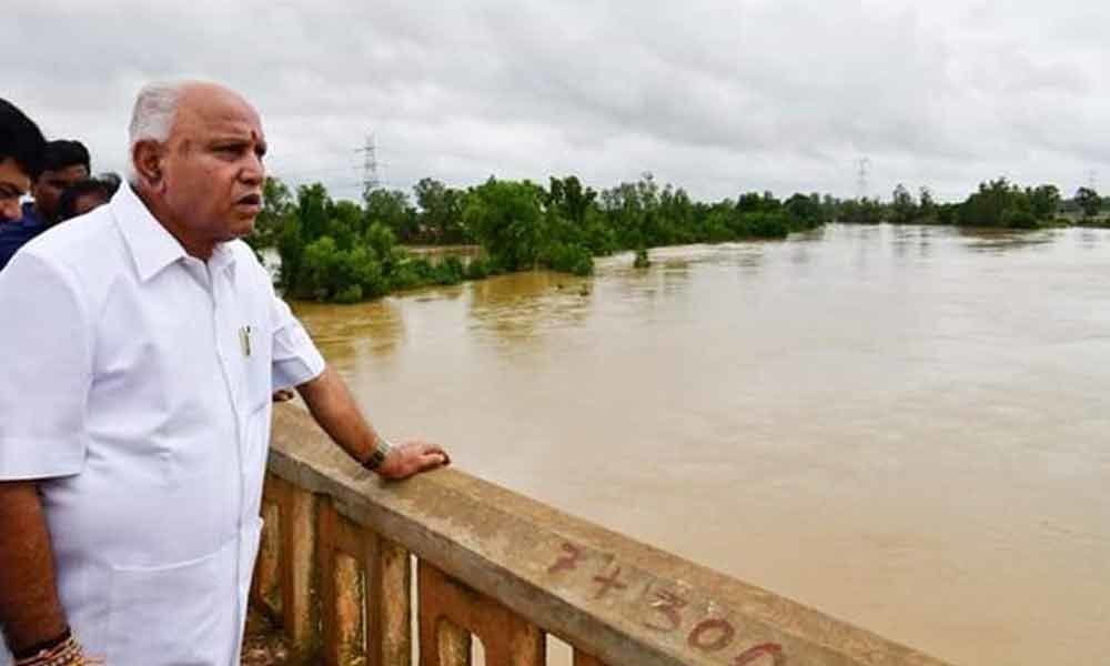 Floods drown BJPs euphoria on returning to power in Karnataka
