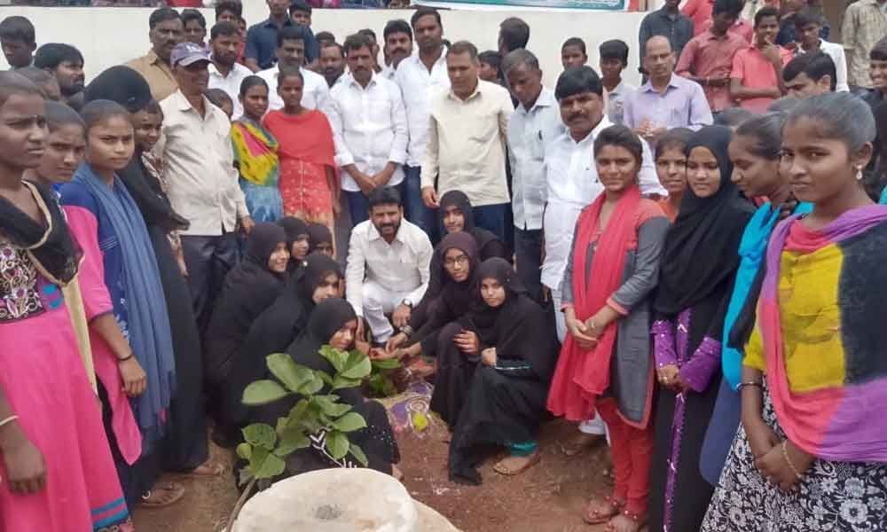 Spread greenery, MLA Dr M Anand exhorts youth