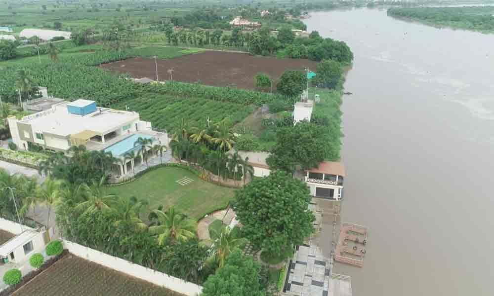 Chandrababu Naidus riverfront house partially inundated