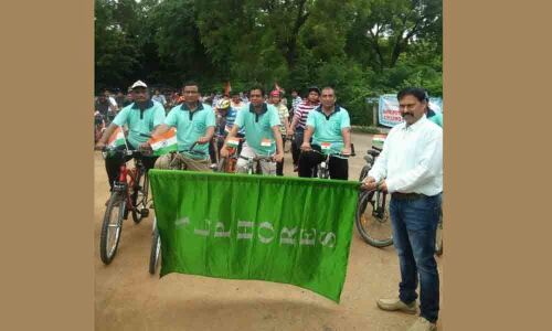 Cycle rally to create awareness on Independence Day in Karimnagar