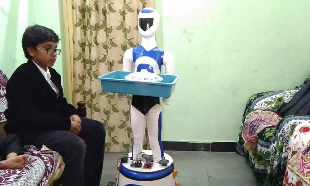 Child prodigy creates robot in record time