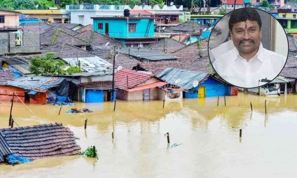 Minister Vellampalli visits flood-affected areas in Vijayawada