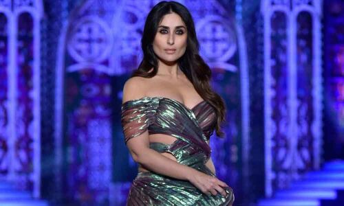 Kareena, showstopper for designer duo Gauri and Nainika