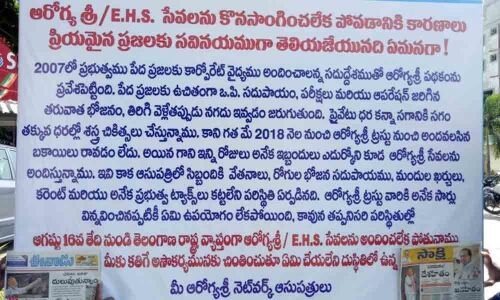 Healthcare services come to a grinding halt in Warangal