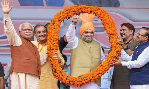 BJP will form govt in Haryana with absolute majority: Amit Shah
