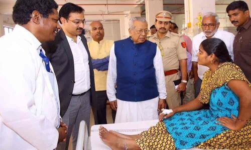 Governor happy with amenities in new government hospital