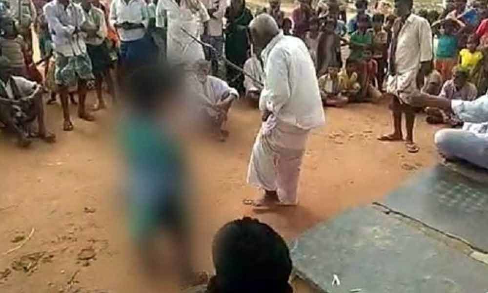 Andhra Pradesh: Minor girl thrashed by village elder for elopement