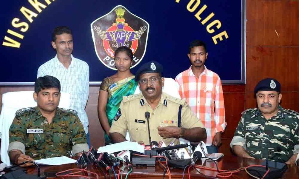 Three Maoists surrender before Vizag police