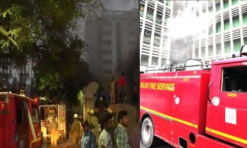 Fire breaks out and engulfs building at AIIMS with flames