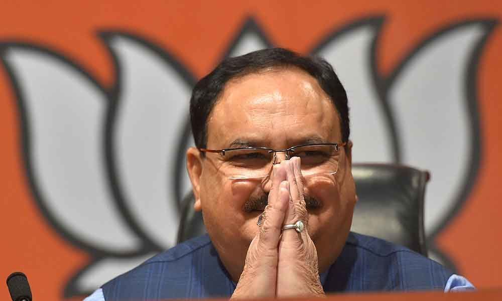 JP Nadda arrives in Hyderabad to attend BJP public meeting today