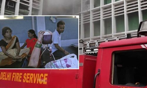 Patients scramble for treatment as fire breaks out in AIIMS