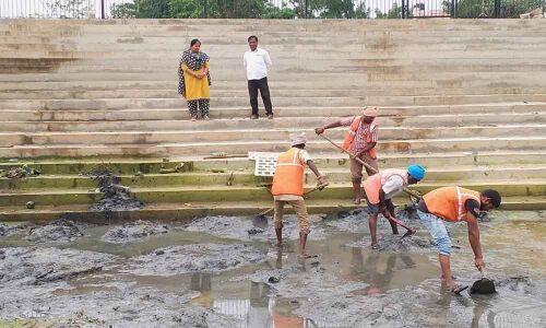 Nagole pond ready for immersions