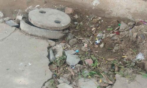 Danger lurks in damaged manhole