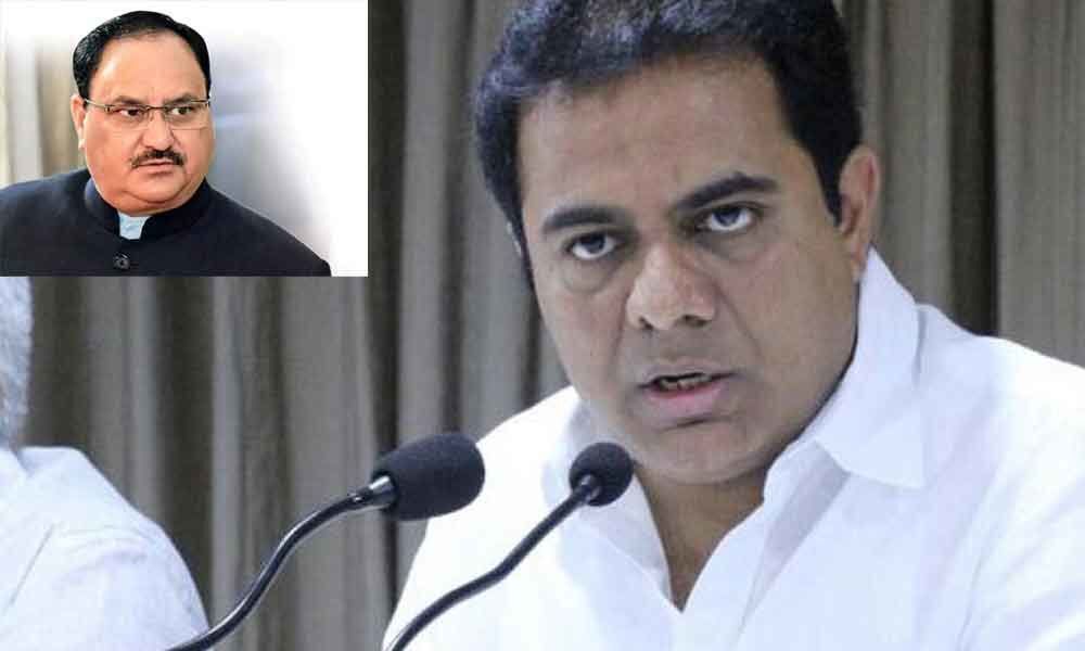 Your Karnataka dramas will not work in Telangana: KTR to JP Nadda