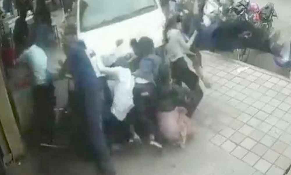 Watch: SUV rams into pedestrians in Bangalore