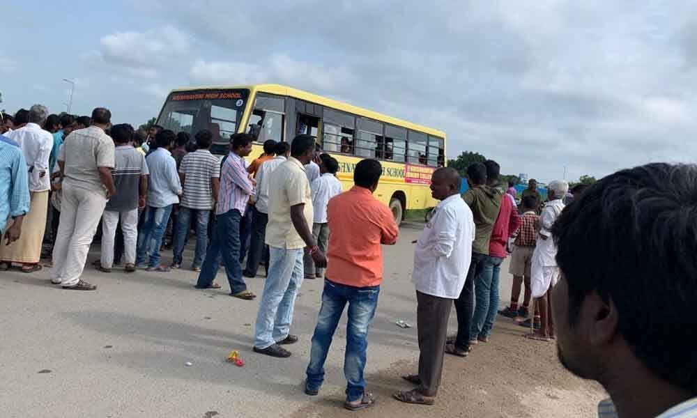 Close shave for 120 kids as buses collide