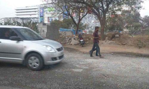 Bad roads in Kondapur