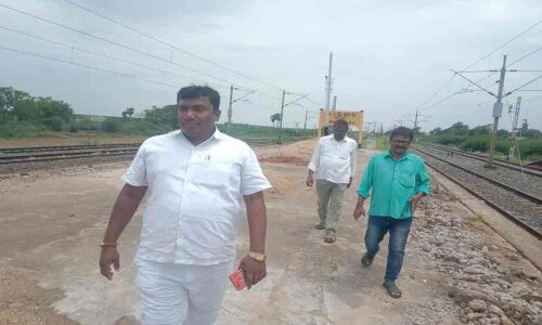 DRUCC member inspects railway works in Tanguturu