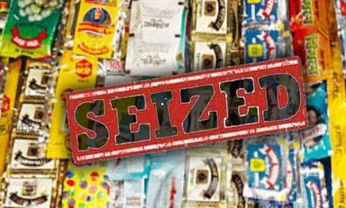 Gutka worth 50L seized; one held