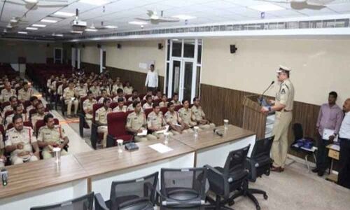 Police officials attend community meet