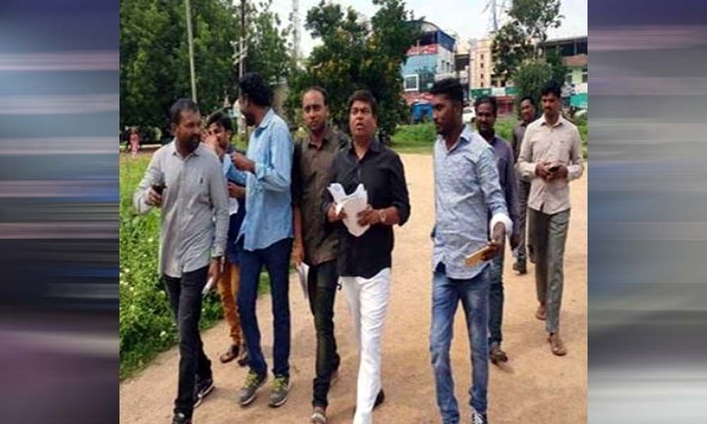 MLA Jeevan Reddy appears for LLM exam at Warangal Kakatiya University