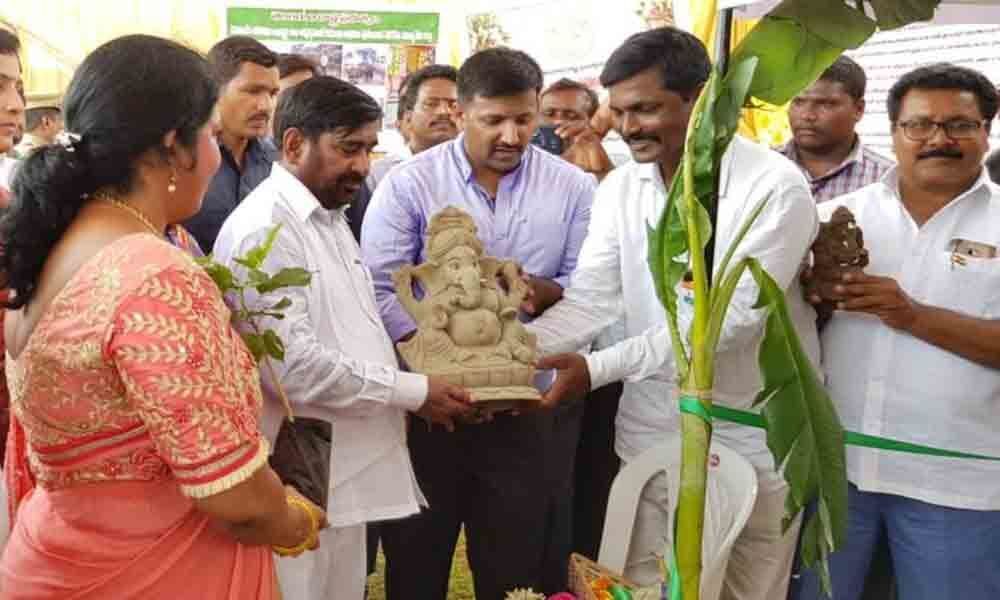 Suryapet sanctions 10 L for making of clay Ganesha idols