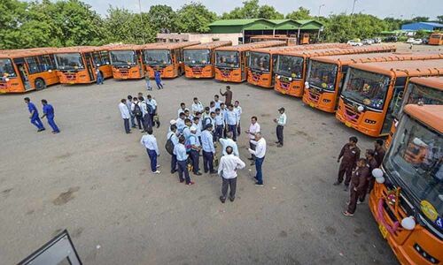 Delhi CM flags off 25 new buses with unique features under cluster scheme