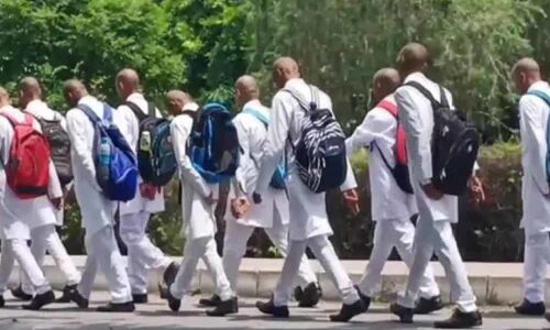 Ragging: Medical students made to shave heads and bow in reverence