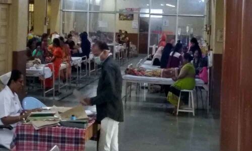 Heavy rush at Fever Hospital