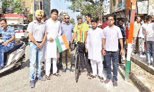 TS youth on cycle tour from J&K to Kanyakumari