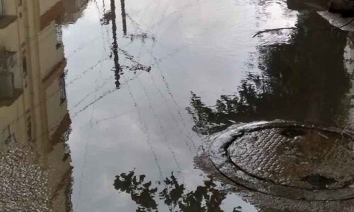 Sewage overflow not addressed for a year