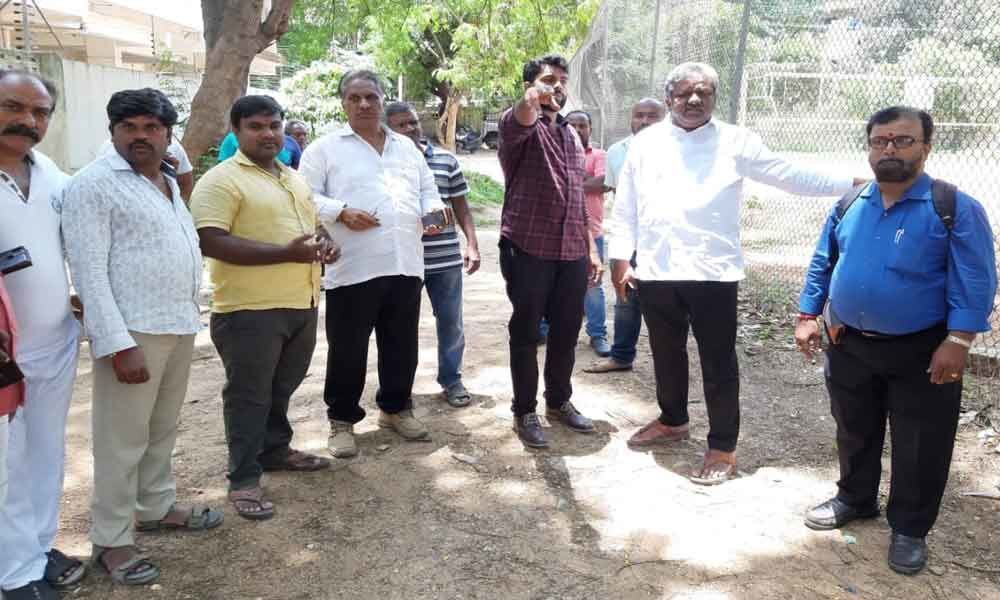 Corporator Mandadi Srinivas Rao: Clean up Municipal Grounds