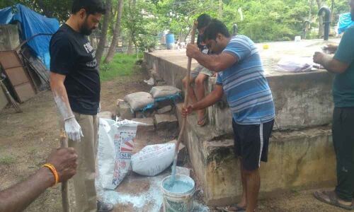Residents clean up park on their own