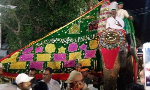 Karnataka jumbo takes part in Giarveeh rally