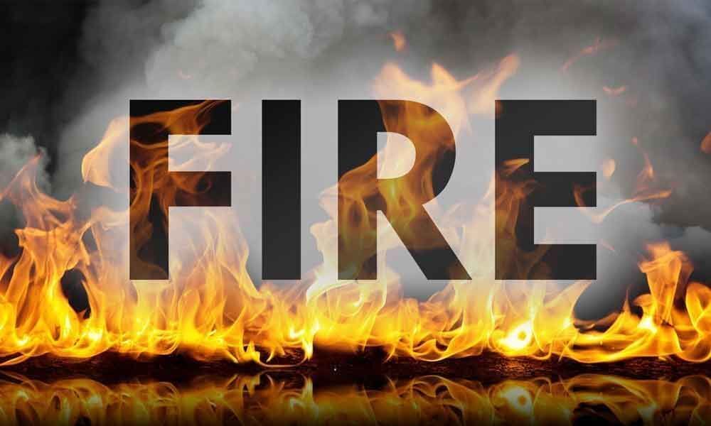 Hyderabad: Fire engulfs at petrol pump in Nacharam