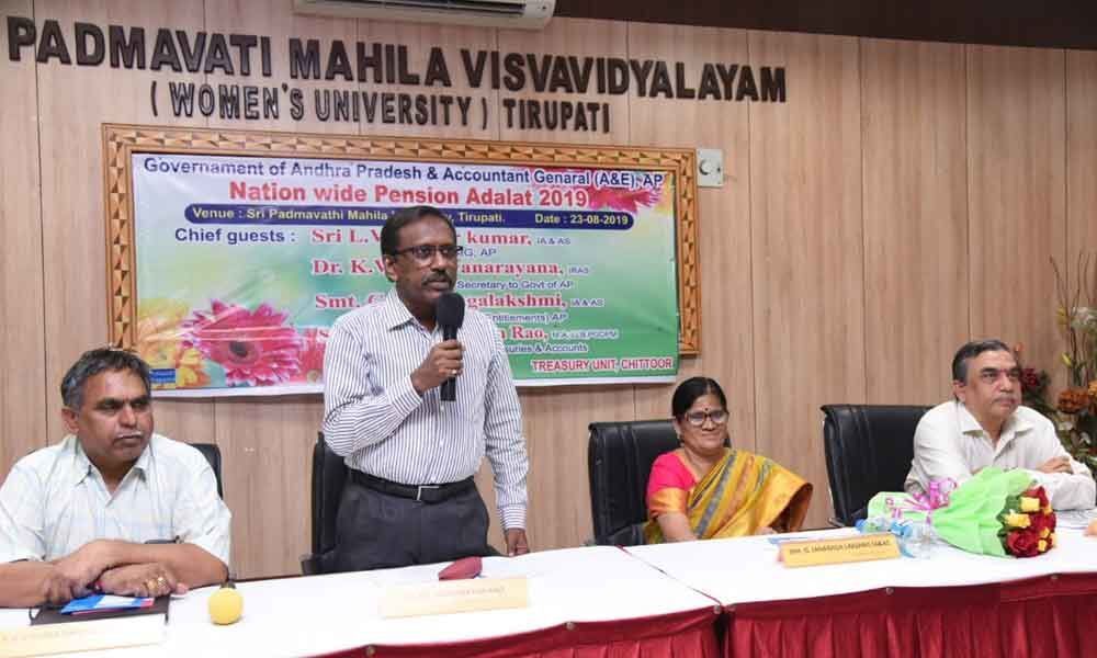 Pension Adalat for Rayalaseema held in Tirupati