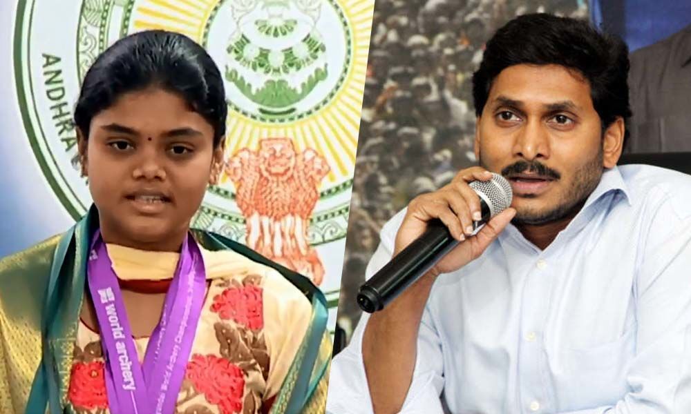 CM YS Jagan congratulates archer Jyothi Surekha