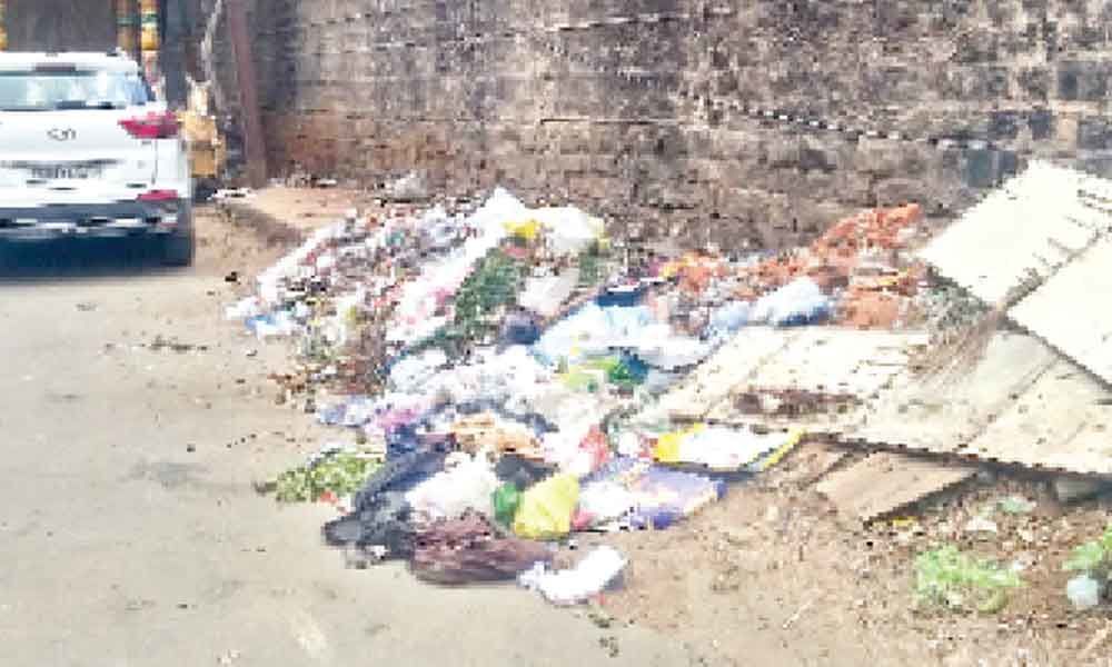 Garbage piling up as civic staff keep away