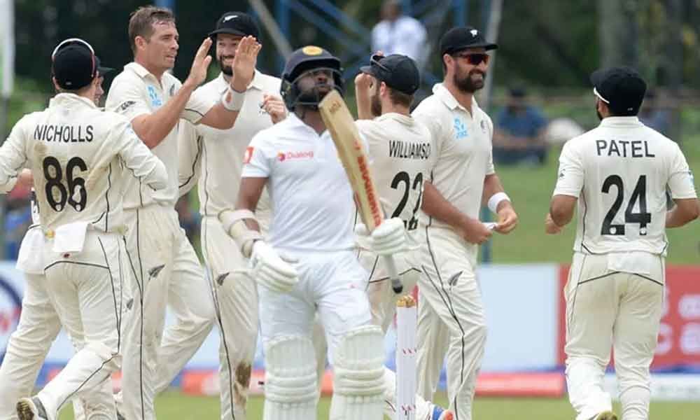 Boult, Southee rattle Lanka in rain-hit Test