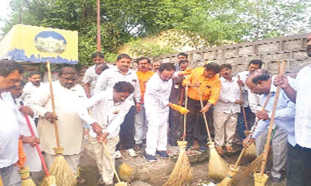 Kishan takes part in Swachh Bharat Programme
