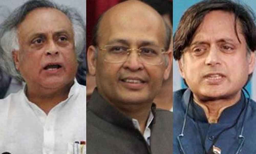 Demonising PM wrong: Singhvi, Tharoor back Jairam Ramesh